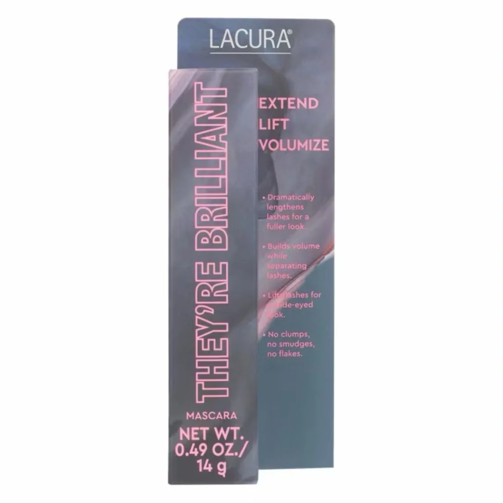 Lacura They're Brilliant Black Mascara Extend Lift Volume 3 Tubes  New